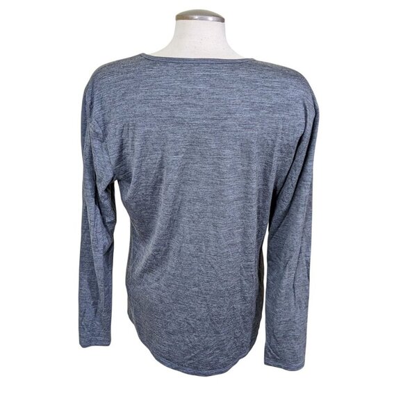 Cloudveil Women XL Merino Wool Rich Base Layer Shirt Gray Long Sleeve Active - Picture 4 of 6